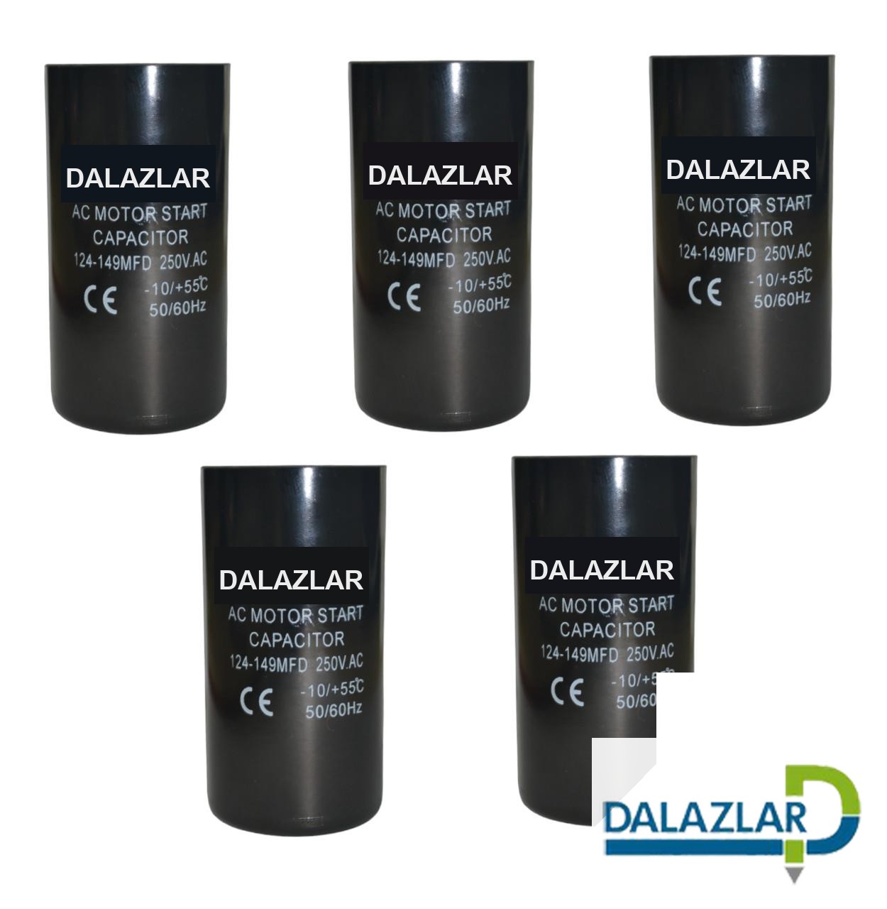 Dalazlar 124-149  Mf   5 li Paket  250 Volt AC İlk Devre Hareketi  Kondansatör