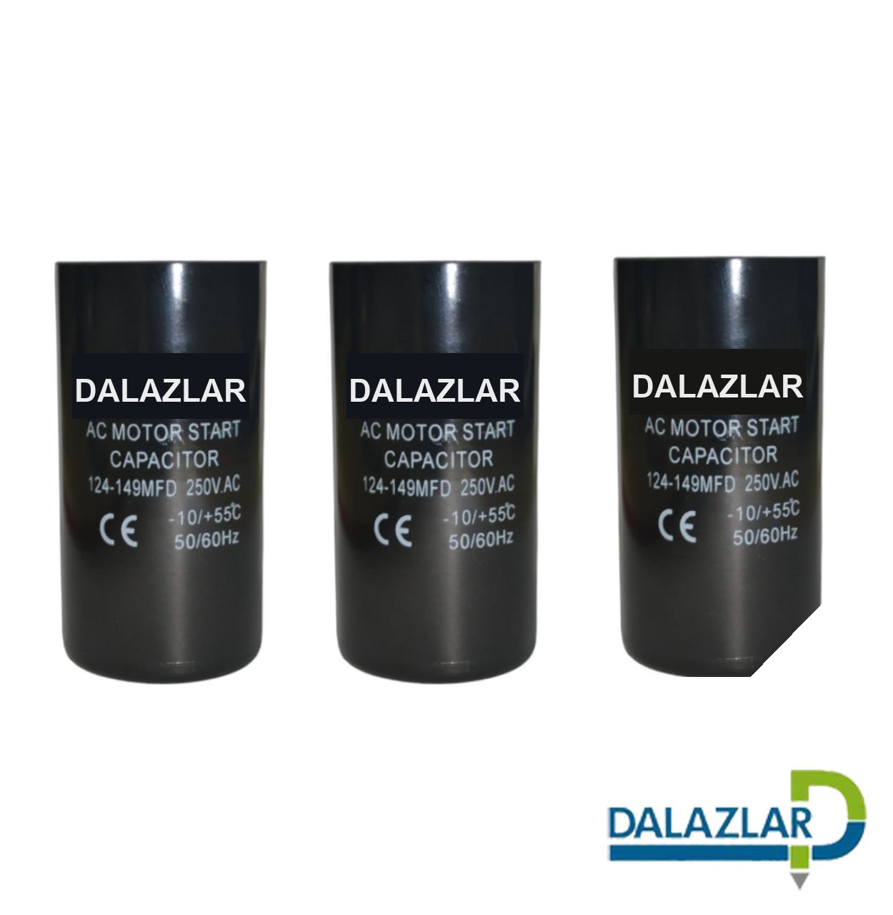 Dalazlar 124-149  Mf   3 lü Paket  250 Volt AC İlk Devre Hareketi  Kondansatör