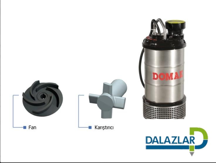 Domak ASG 407 7.5 HP 380V Çelik Gövdeliİ Atık Su Dalgıç Pompa